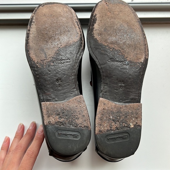 Black Santoni men’s dress shoes. Lightly worn. Size 8.5. - Picture 5 of 9